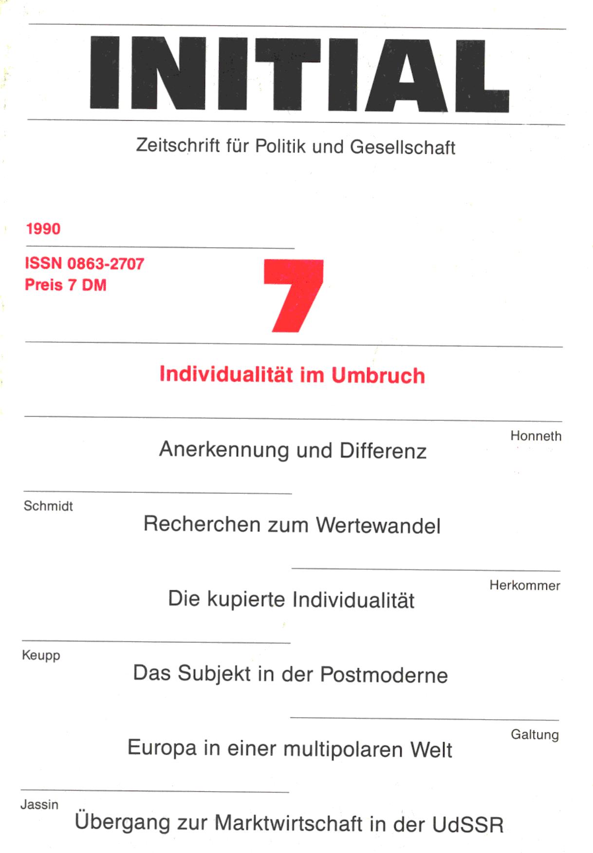 Individualität im Umbruch