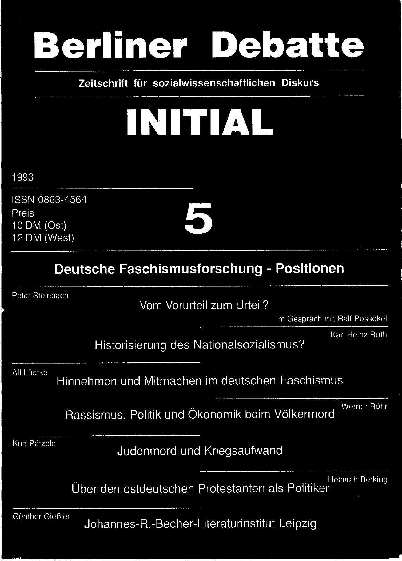 Deutsche Faschismusforschung