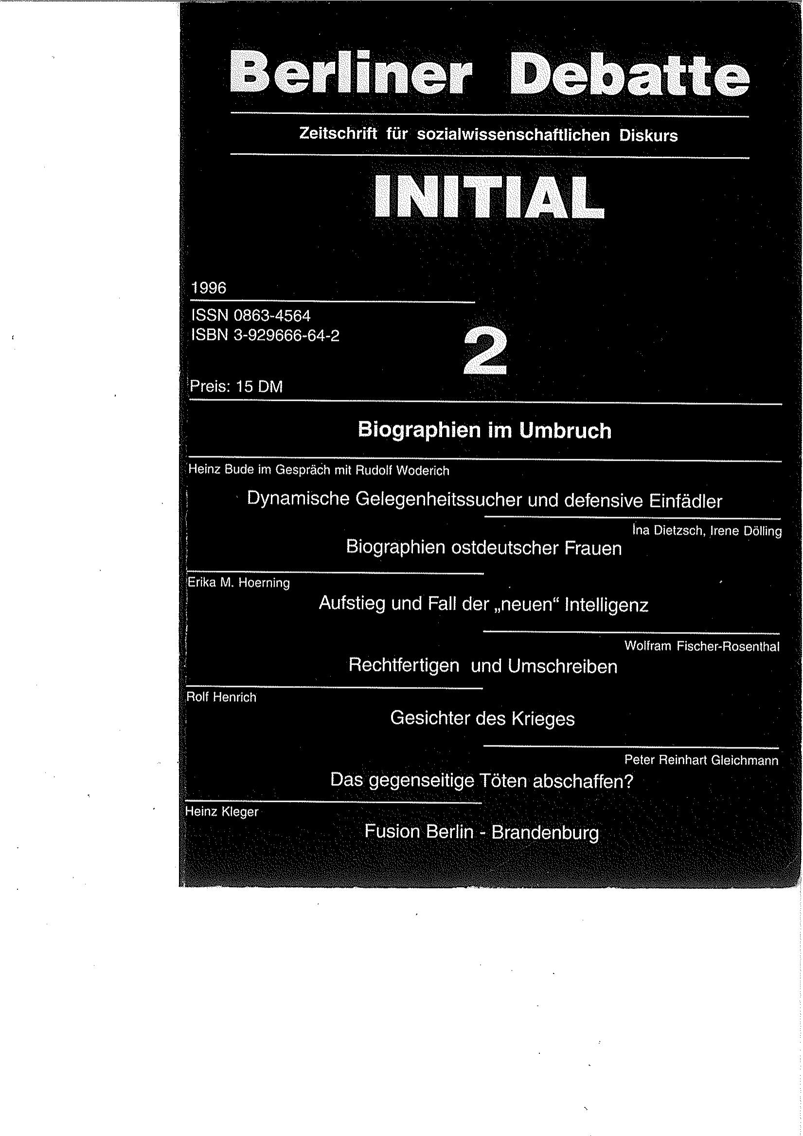 Biographien im Umbruch