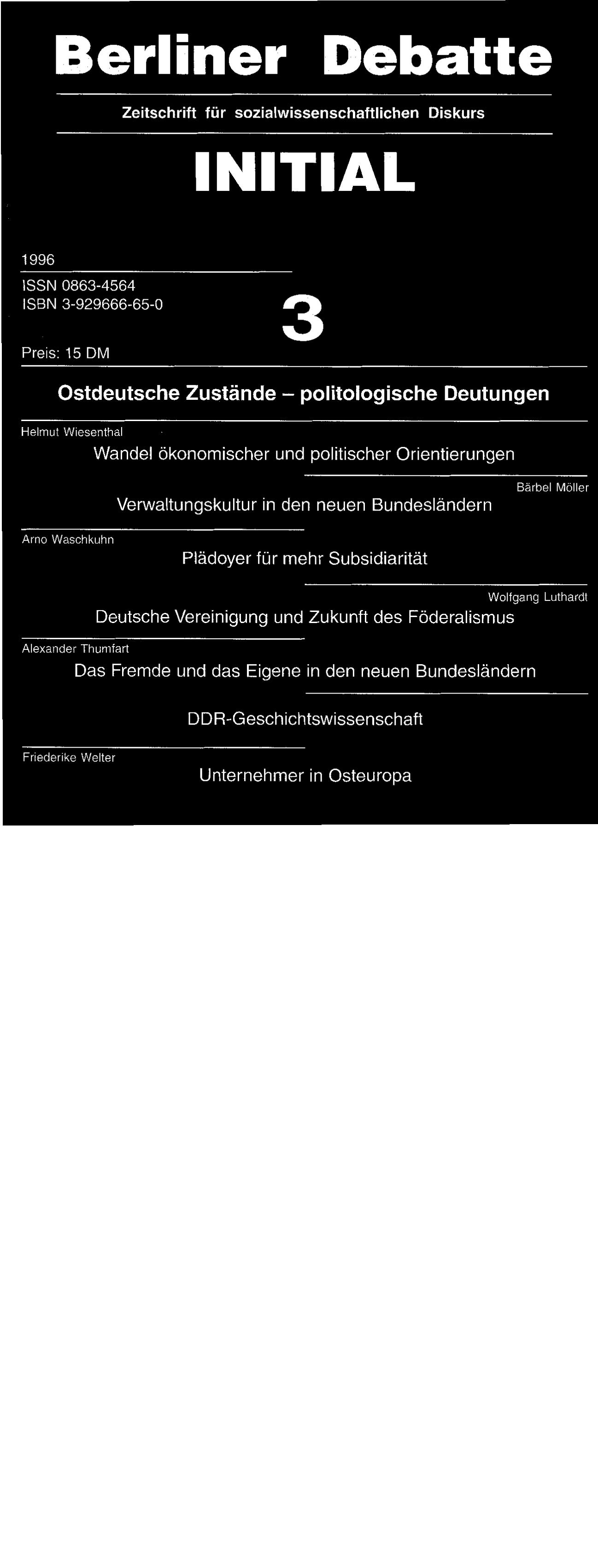 Ostdeutsche Zustände