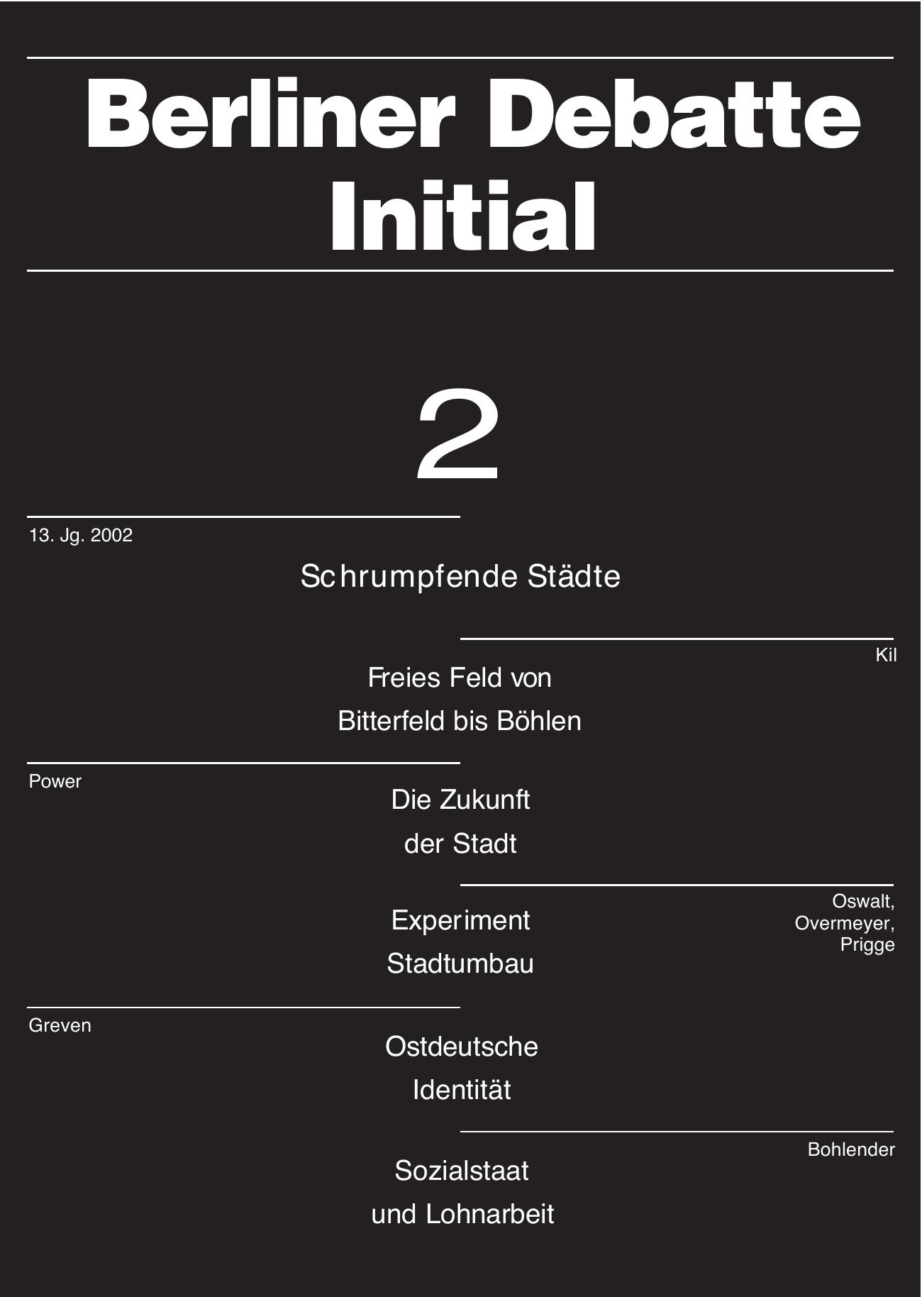 Schrumpfende Städte
