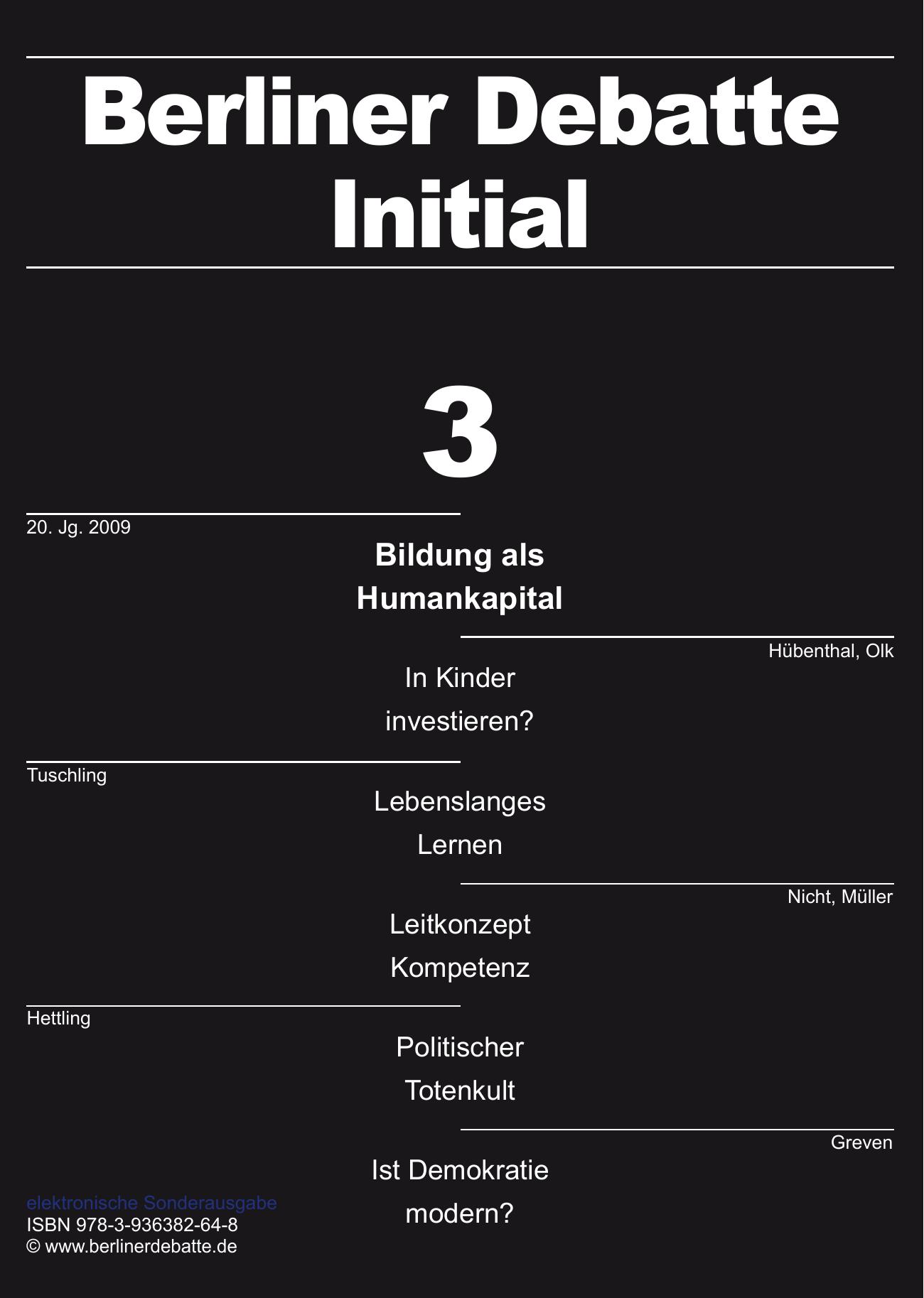 Bildung als Humankapital