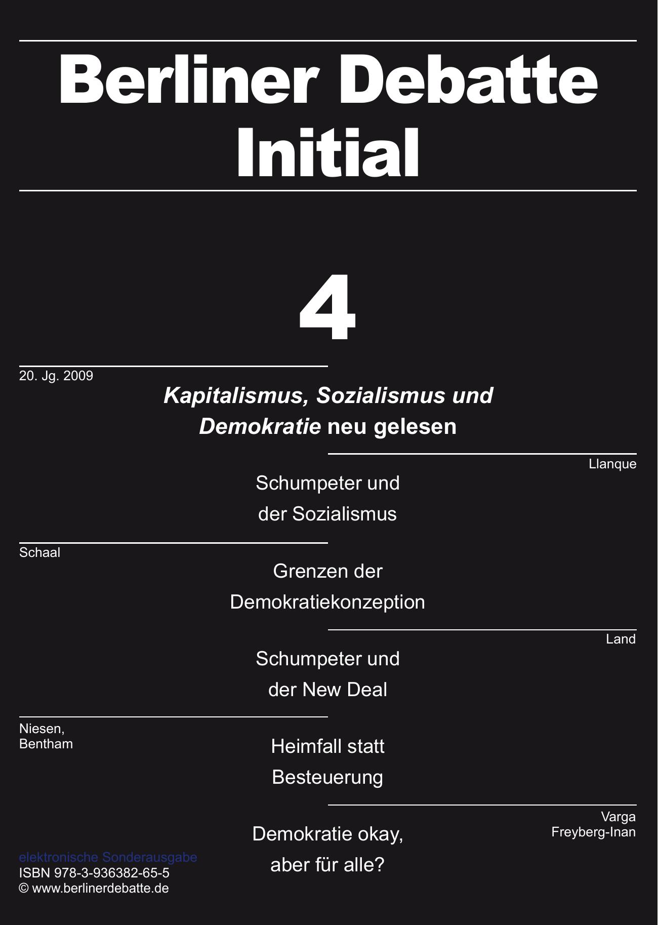 Kapitalismus, Sozialismus und Demokratie neu lesen