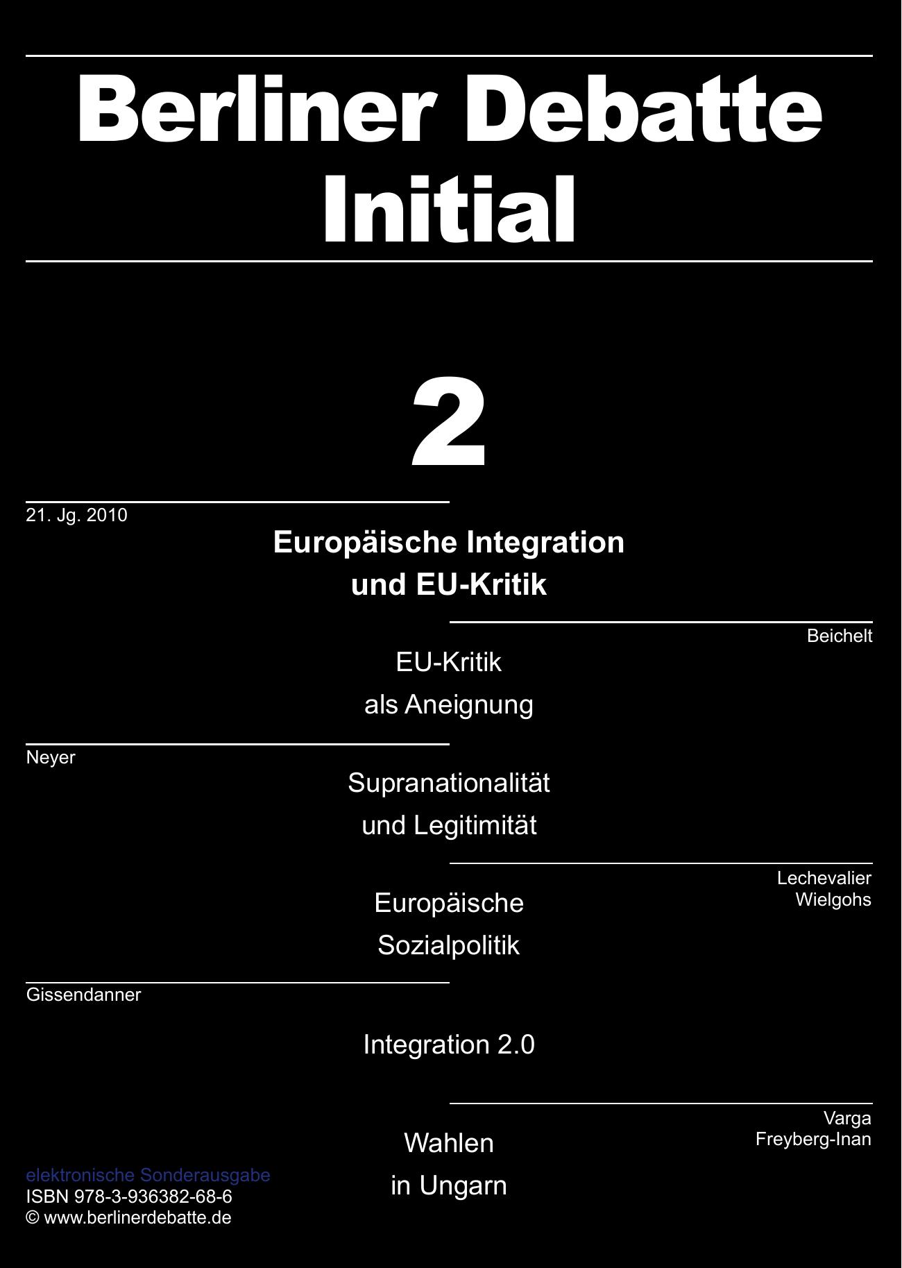 Europäische Integration und EU