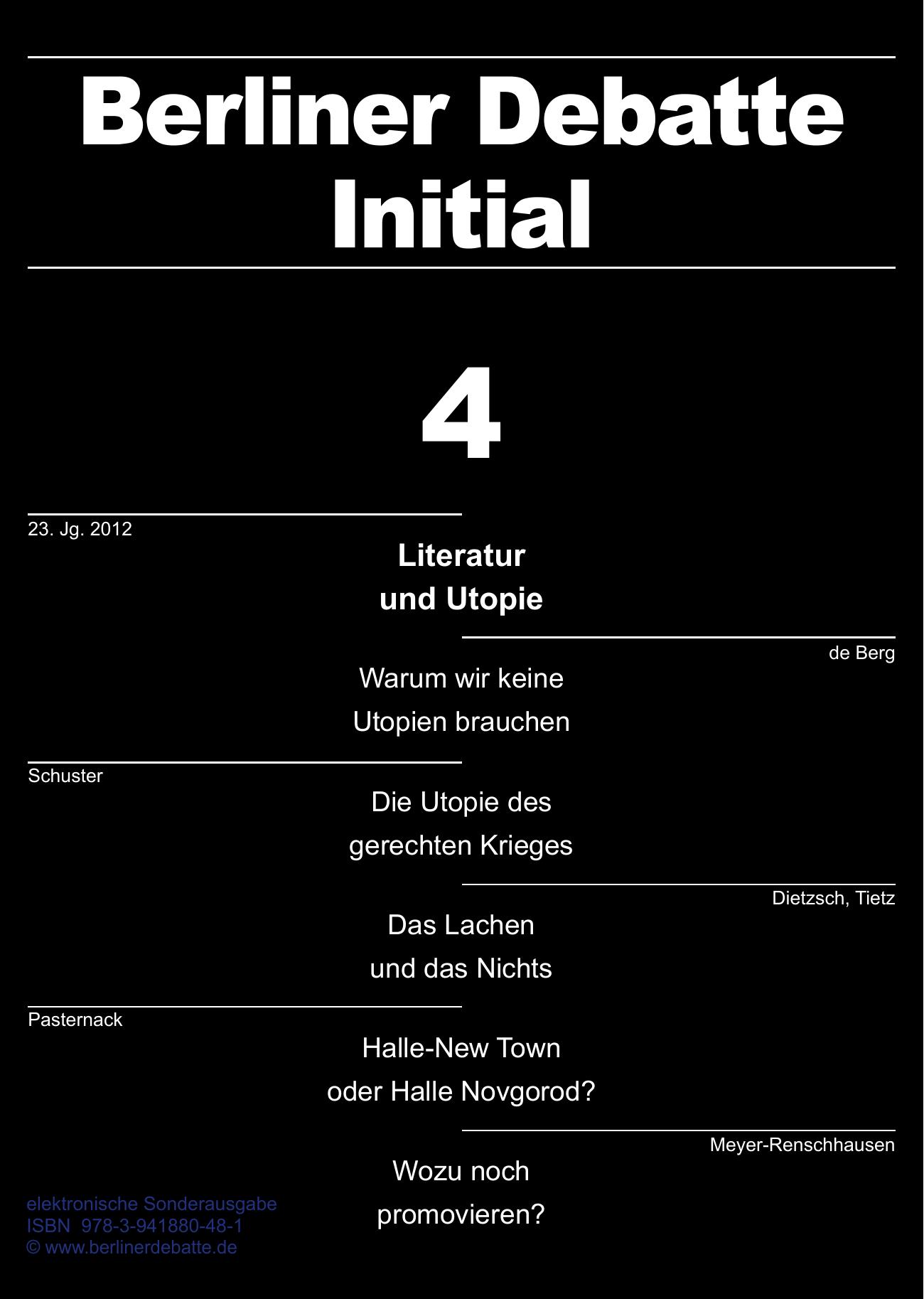 Literatur und Utopie