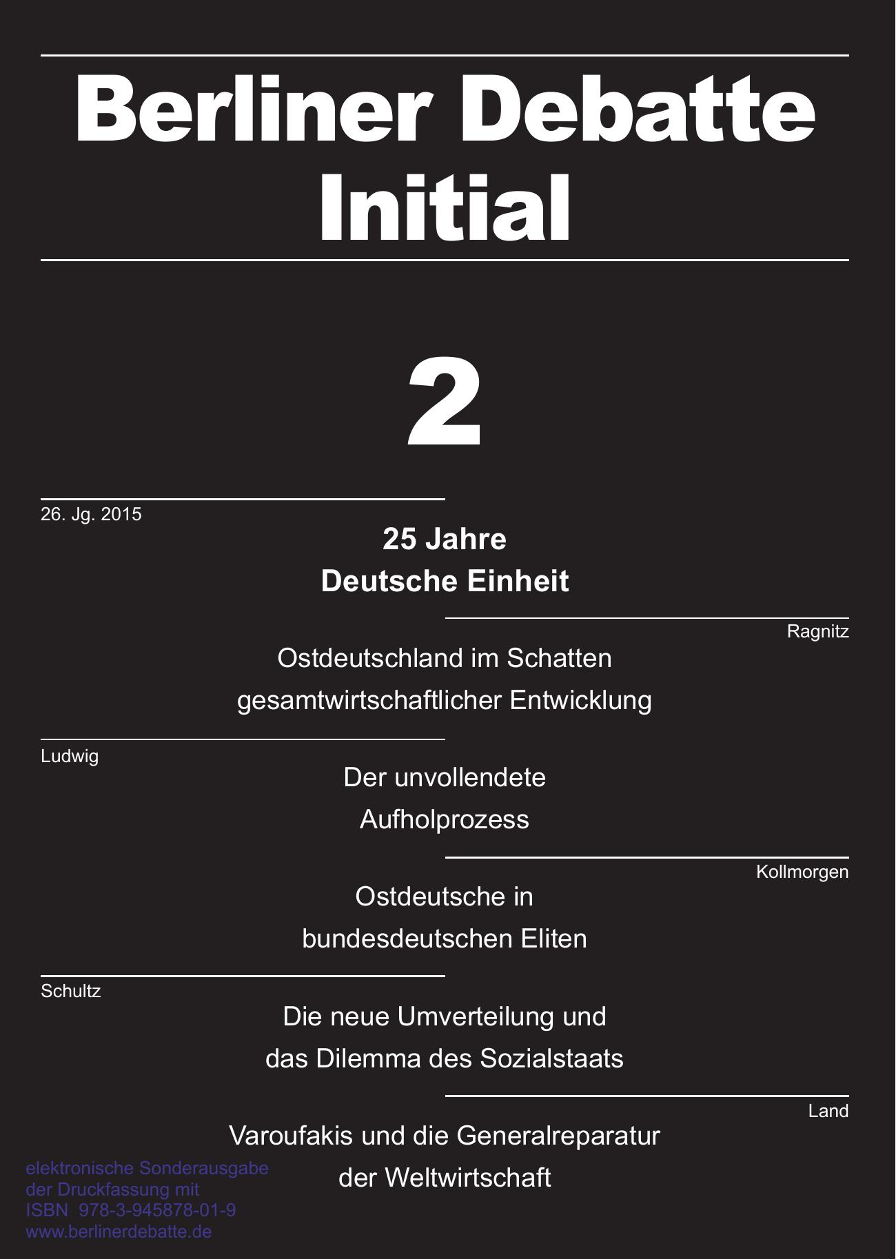 25 Jahre Deutsche Einheit