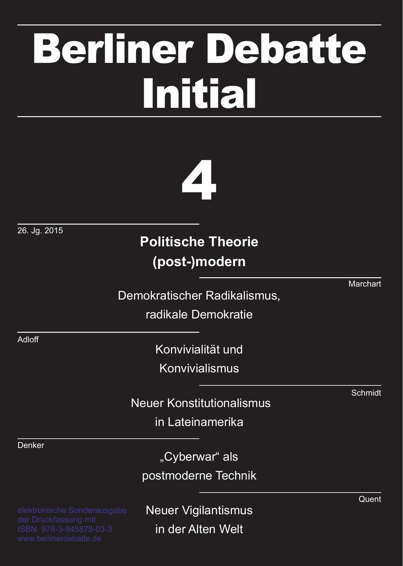 Politische Theorie (post