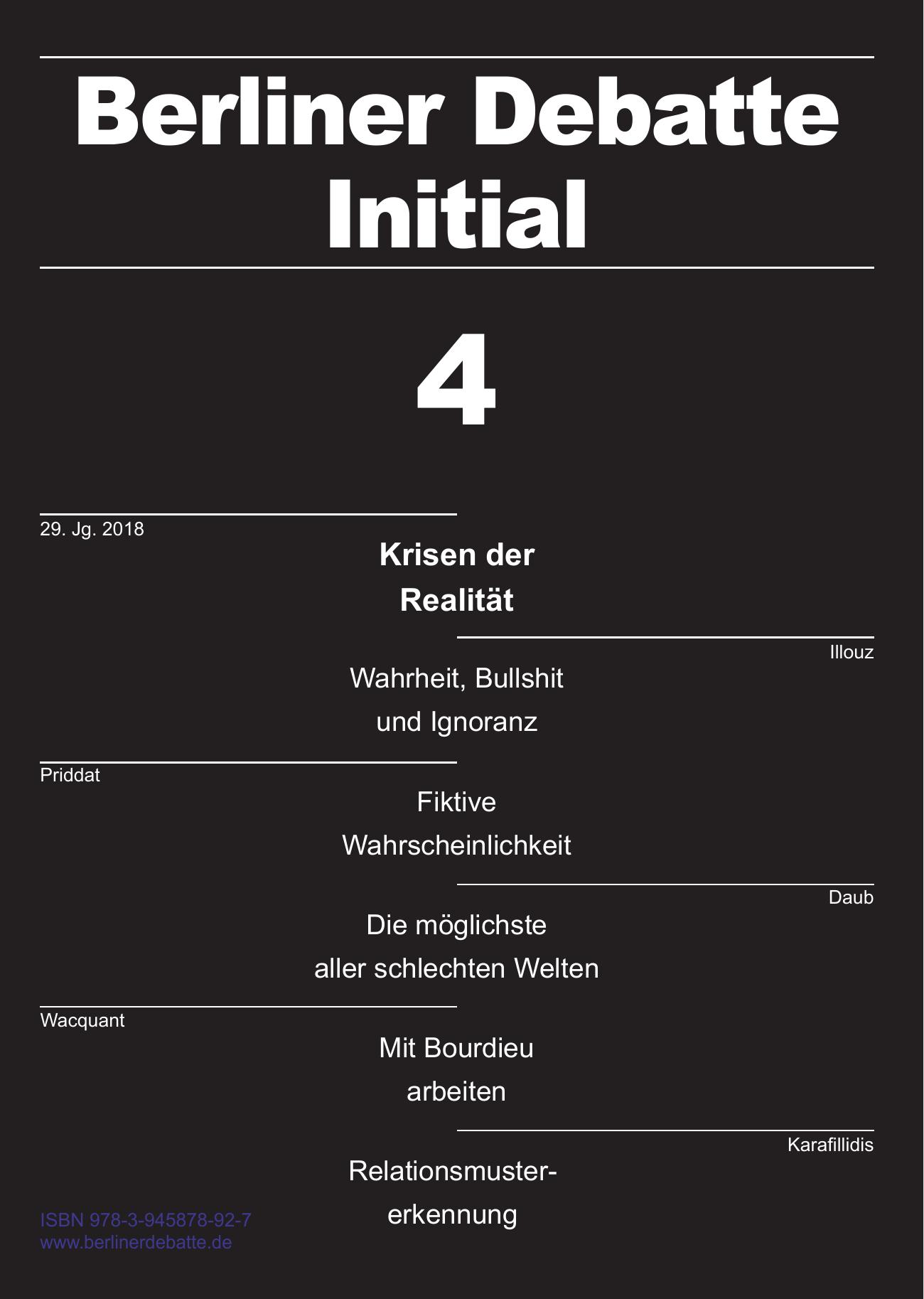 Krisen der Realität