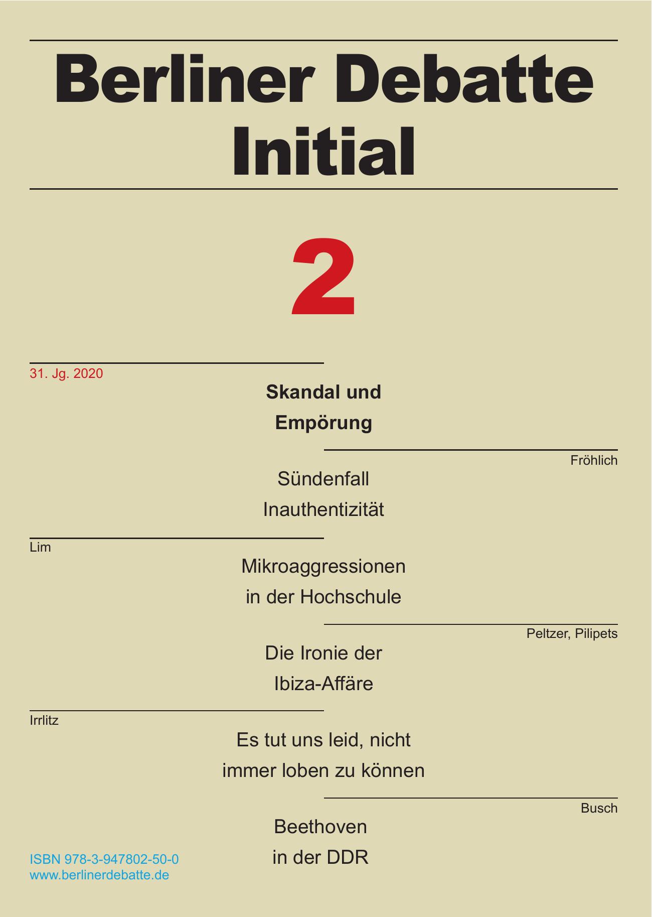 Skandal und Empörung