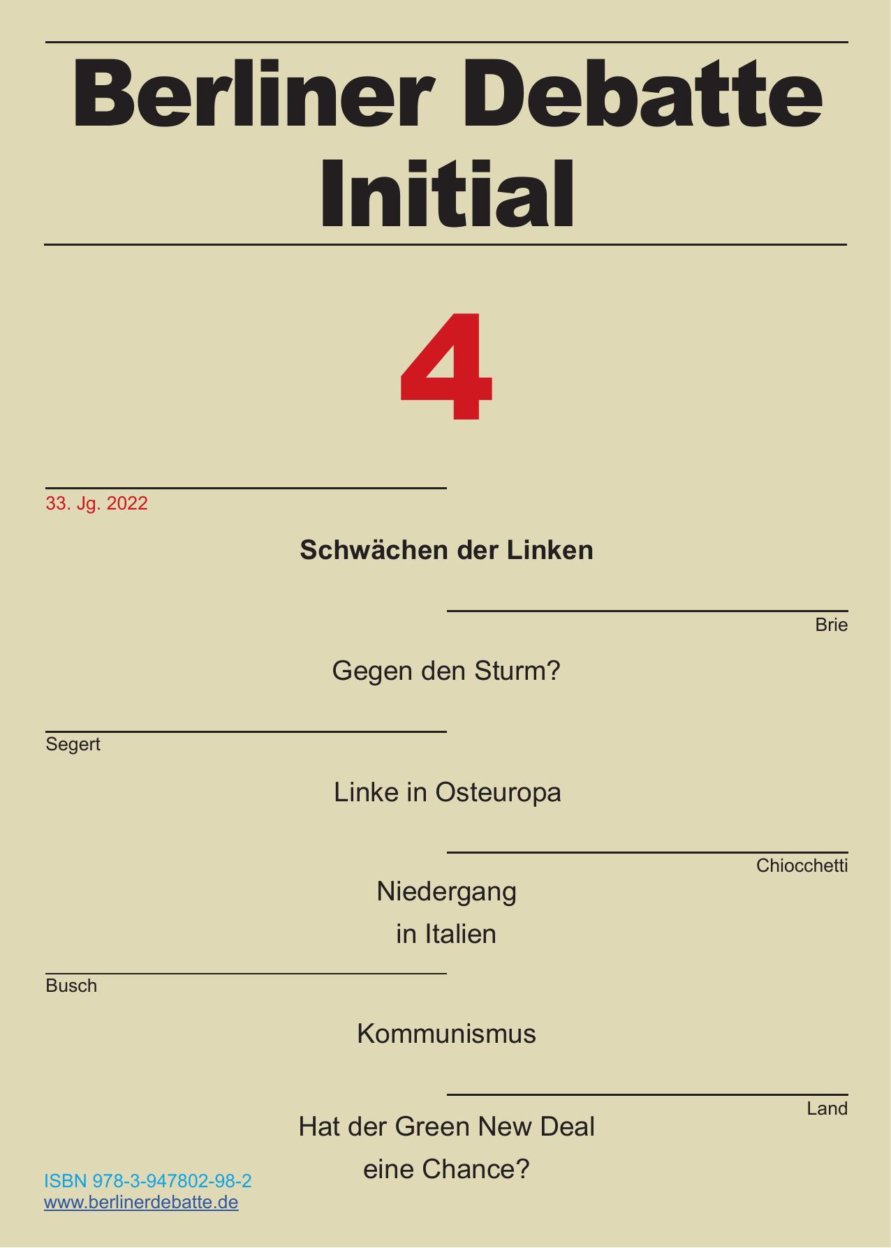 Schwäche der Linken